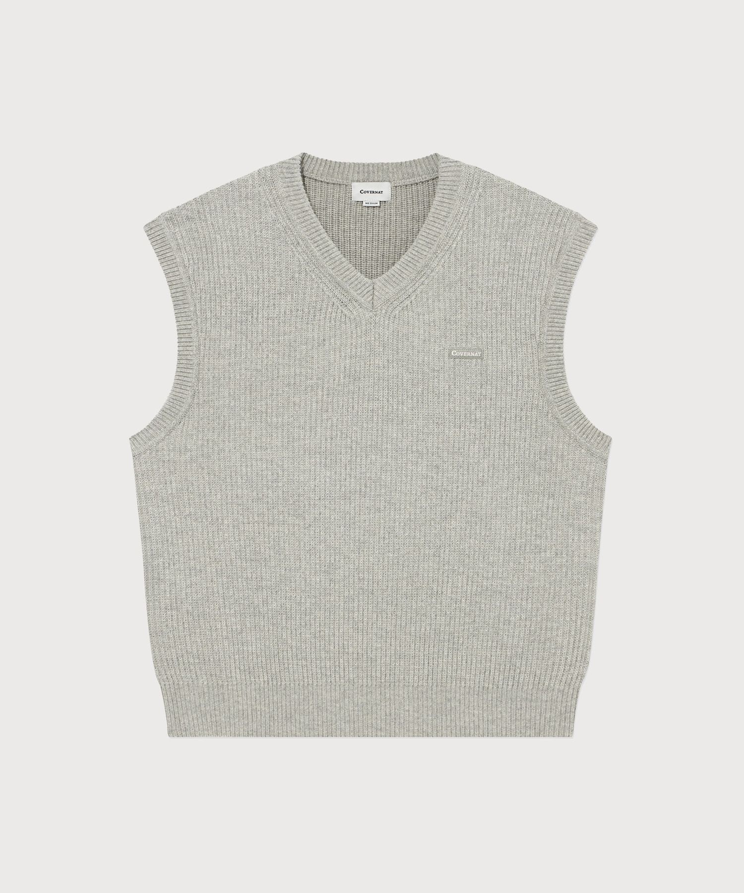 커버낫 니트 베스트 Heather Gray