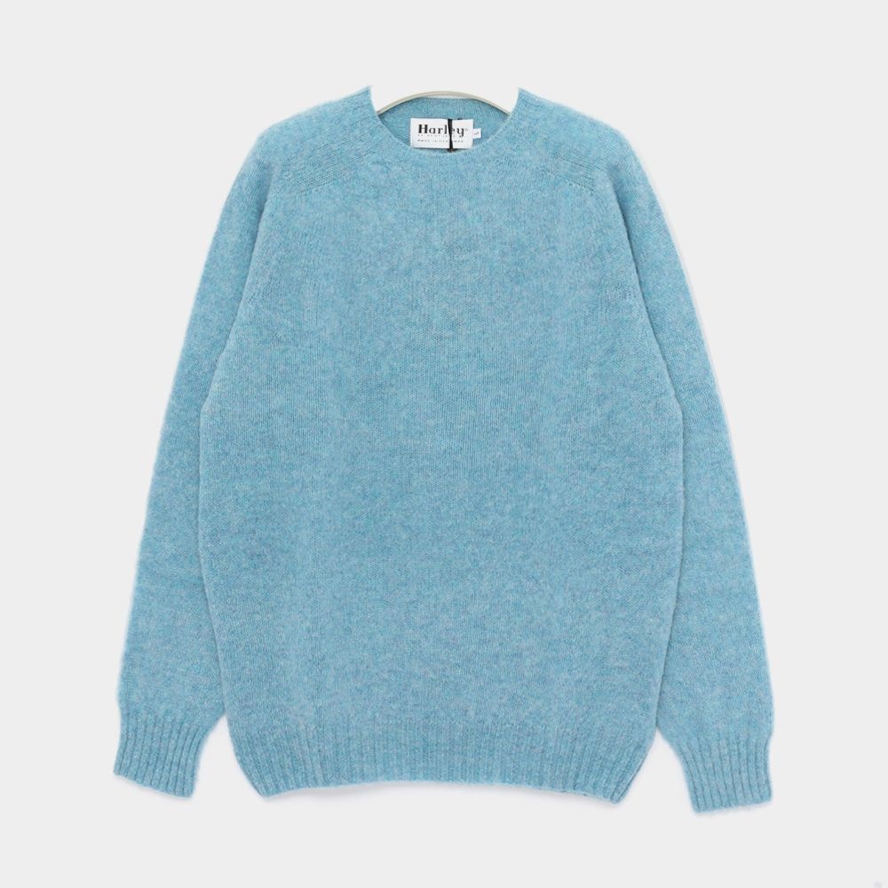 할리오브스코틀랜드 26FW 쉐기독 클래식 울 남성 니트 M3834 7 SHAGGY LOCH BLUE
