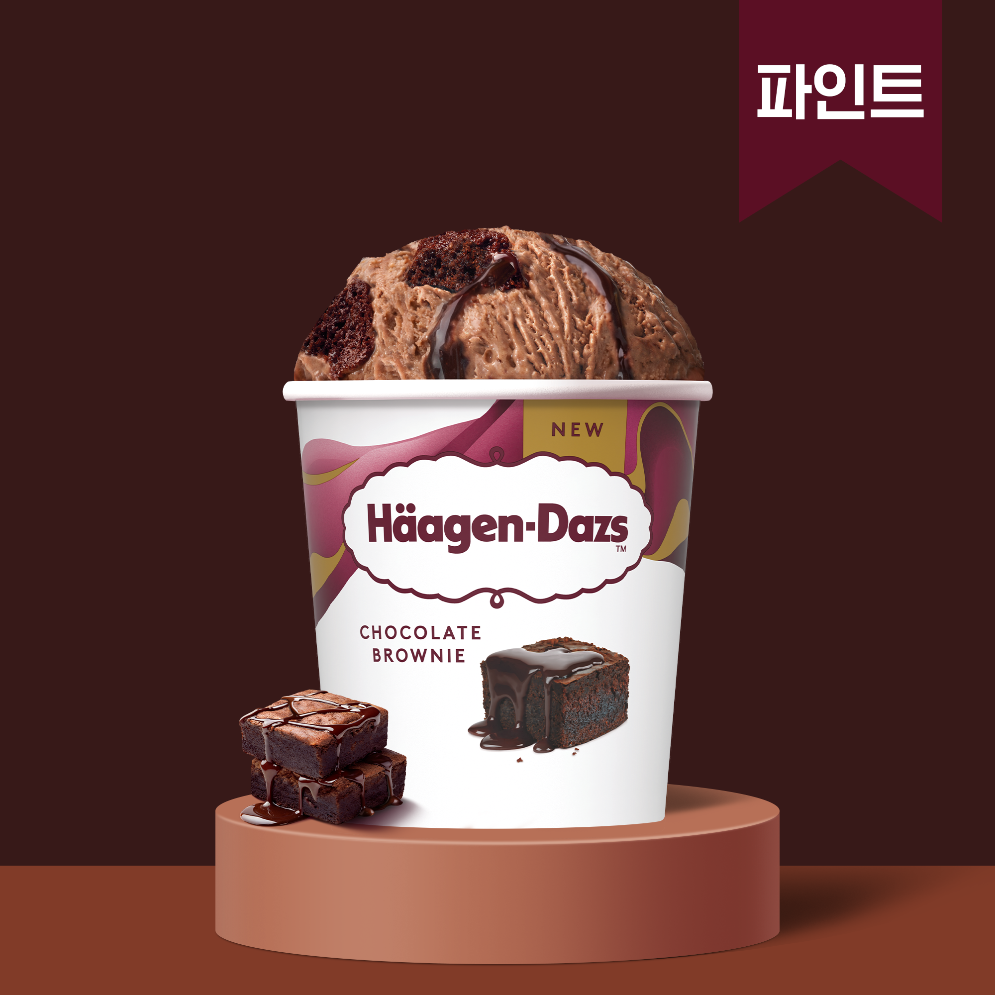 하겐다즈 초콜릿 브라우니 (파인트) 403ml