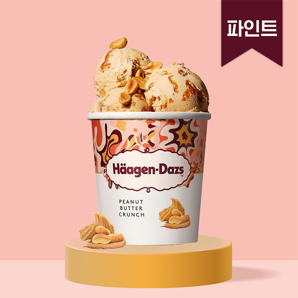하겐다즈 피넛버터 크런치 (파인트) 473ml
