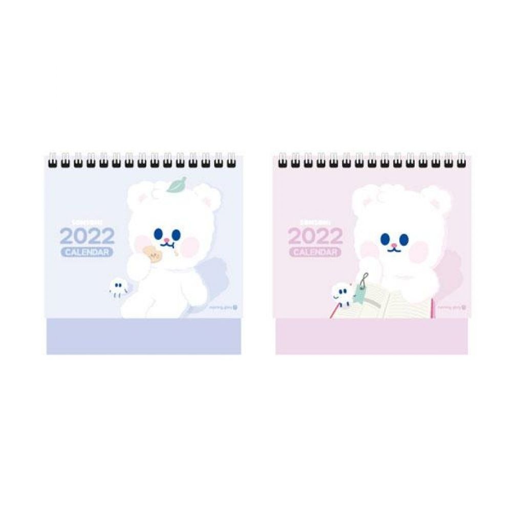 캐릭터 랜덤 중형 모닝 데스크<b>캘린더</b> 탁상달력 <b>2022년</b> 데스크 2개