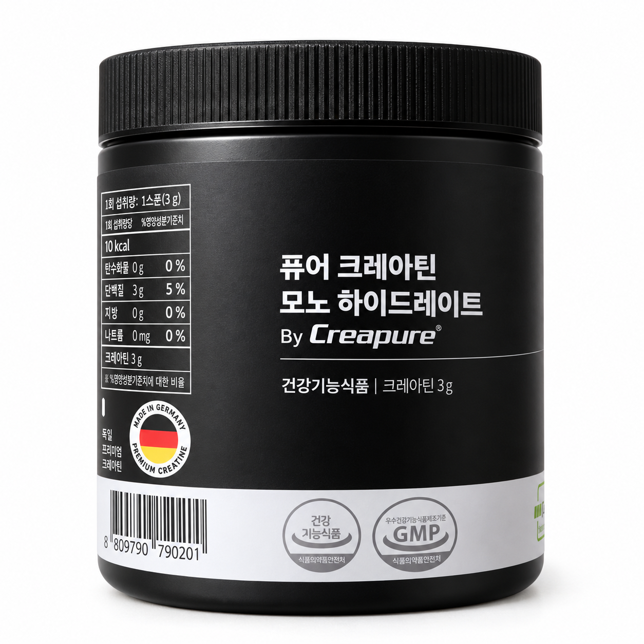 잠백이 모노 크레아틴 크레아퓨어 하이드레이트 300g 100회분