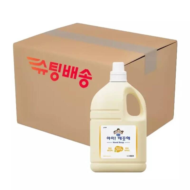 <b>아이</b><b>깨끗해</b> <b>아이</b><b>깨끗해</b> 핸드워시 순, 대용량, <b>4.5</b>L, 4개
