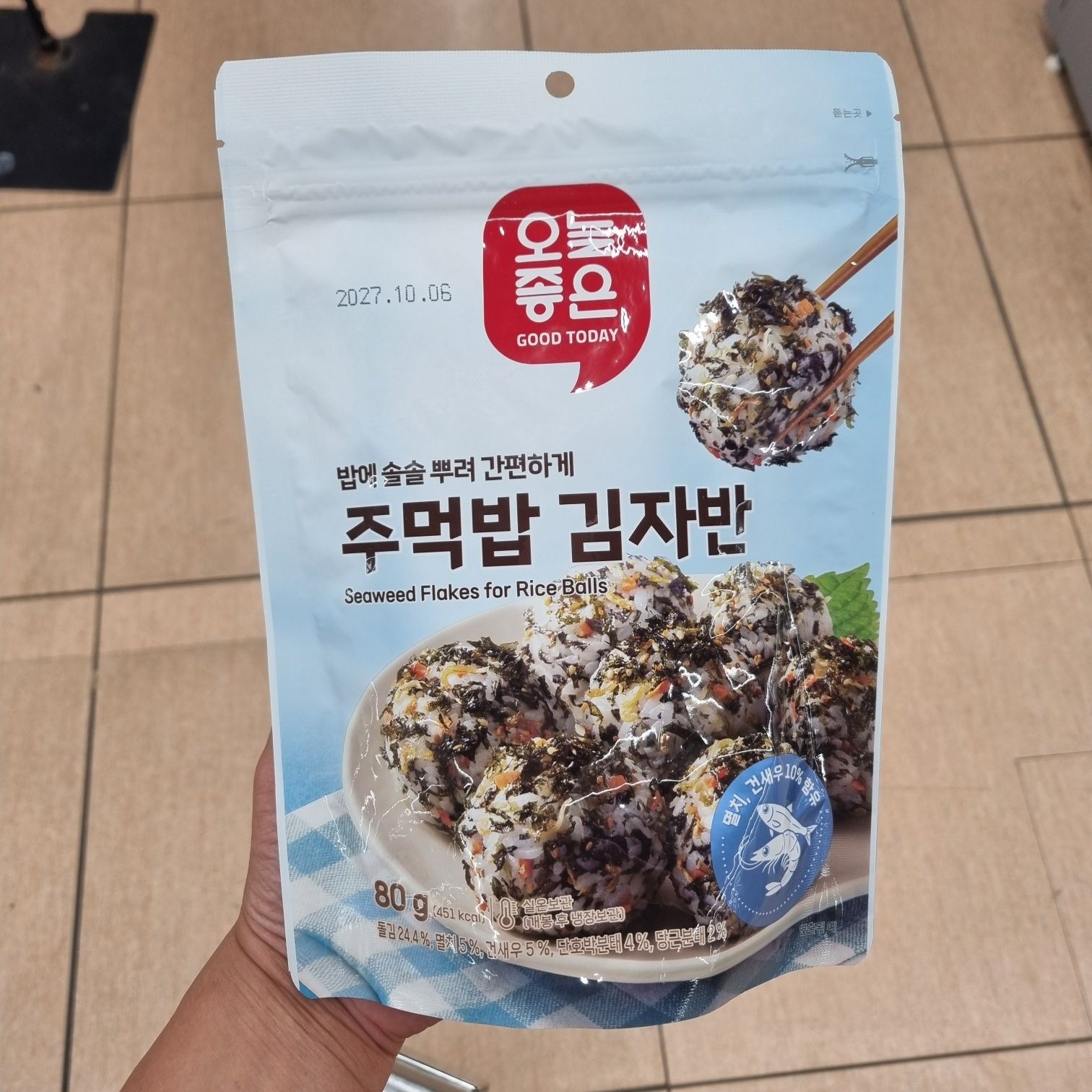 오늘좋은 주먹밥 김자반 (80G)