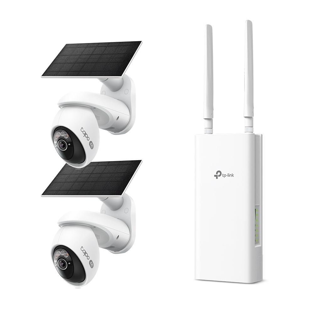 티피링크 야외사업장 야외시설 무선네트워크 + CCTV Set Tapo C660 KIT MR100 outdoor 실외보안 농장보안 캠핑장보안 무선