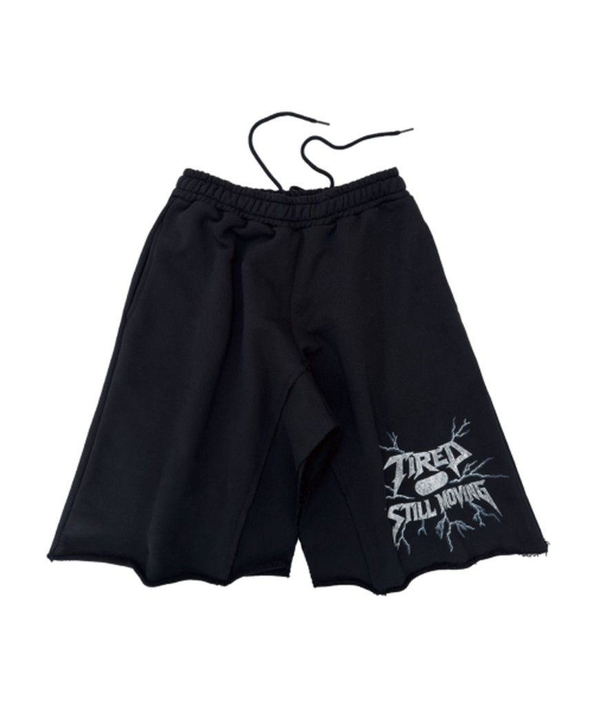 캐주얼 매뉴얼 TIRED STILL MOVING CUT-OFF SKIRT-BLACK KM-AW016-1