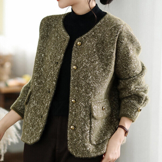 보카시 커버포켓 라운드넥 자켓 <b>76392</b>B