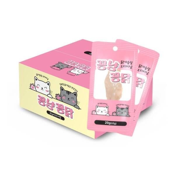 꽁냥꽁닭 닭가슴살 20g x100개 이간식 강아지간식