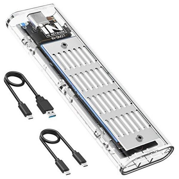 고품질 IUN M.2 NVMe SSD 외장케이스 지원 USB 3.1 실버 방열판 최대 8TB 인식 NVMe외장케이스 WFRFMJA