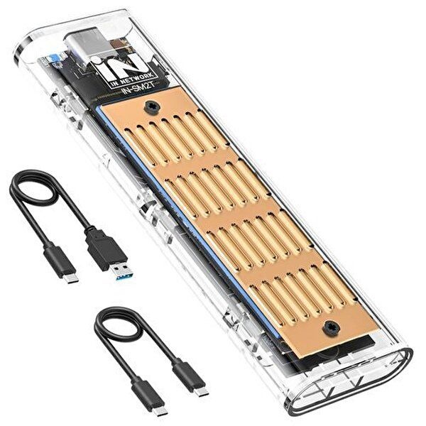고품질 IUN M.2 NVMe SSD 외장케이스 지원 USB 3.1 골드 방열판 최대 8TB 인식 NVMe외장케이스 WFRFMJB