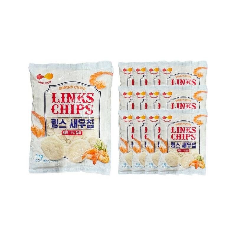 링스 새우칩 1kg 한박스 (1kg x 12ea)