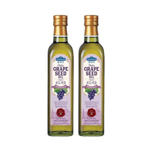 폰타나 포도씨유 500ml 마라스카 2개