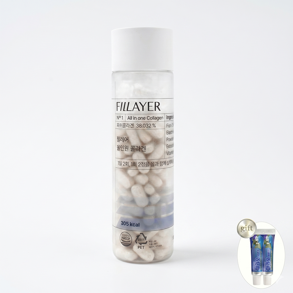 큐라에스 큐라에스 필레어 올인원 더마3 콜라겐 660mg x 120정 치약포함세트
