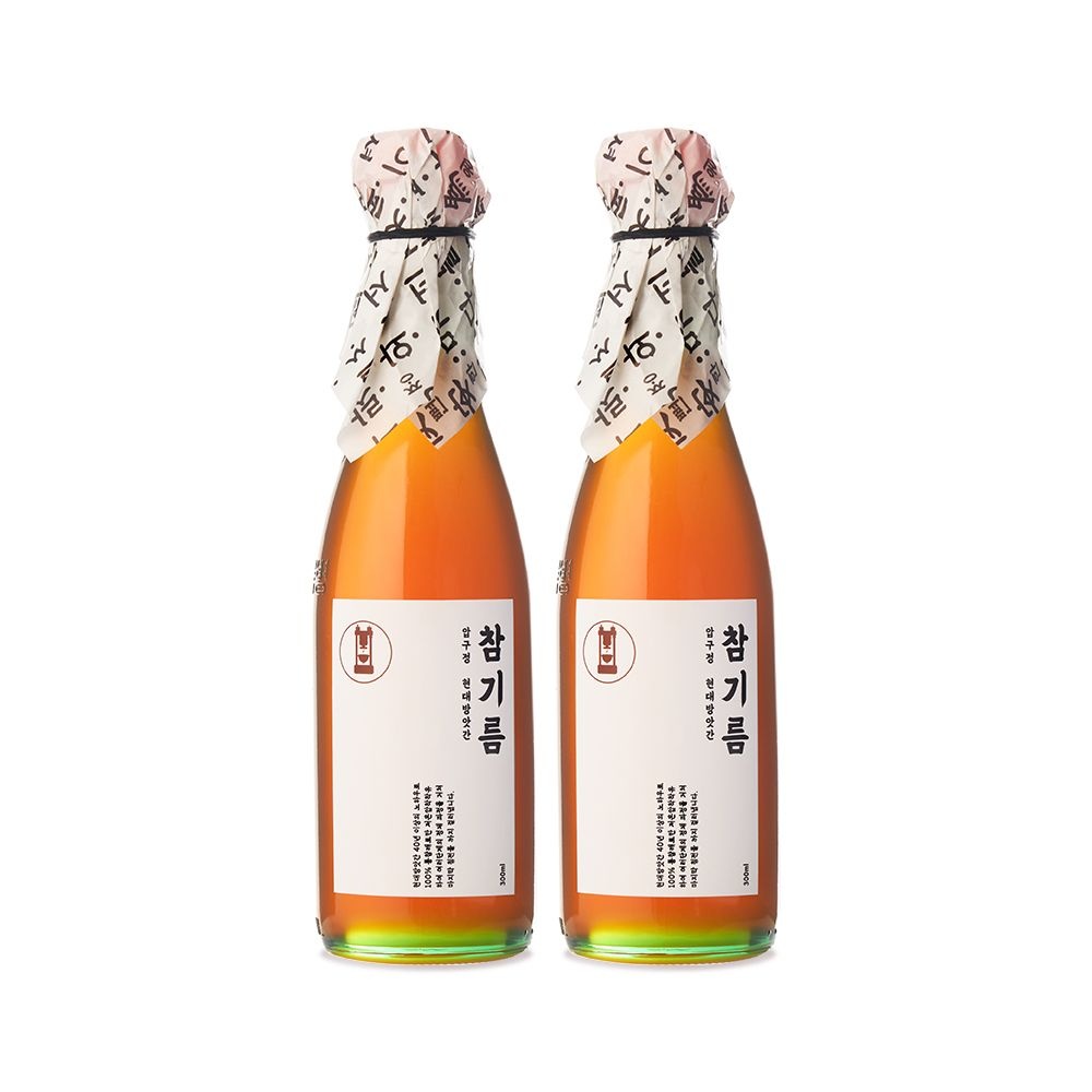 압구정현대방앗간 저온압착 100% 통참깨 참기름 300ml 2병
