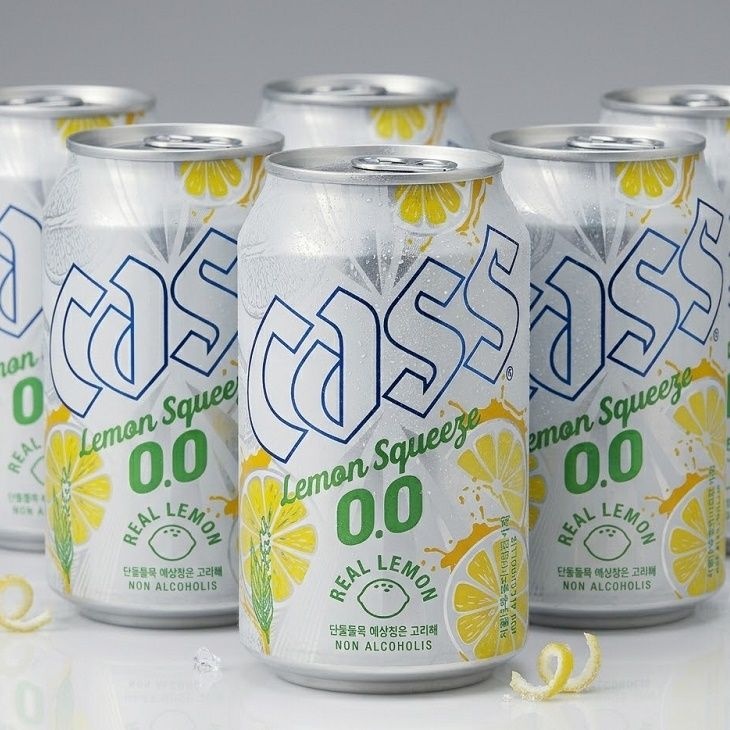 카스 0.0 레몬스퀴즈 제로 330ml x 24캔 논알콜 무알콜맥주맛
