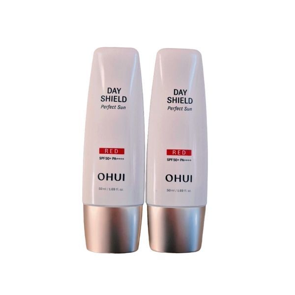 오휘 데이쉴드 퍼펙트 선 레드 50ml x 2개 / 선레드 / 그린 베이스 선