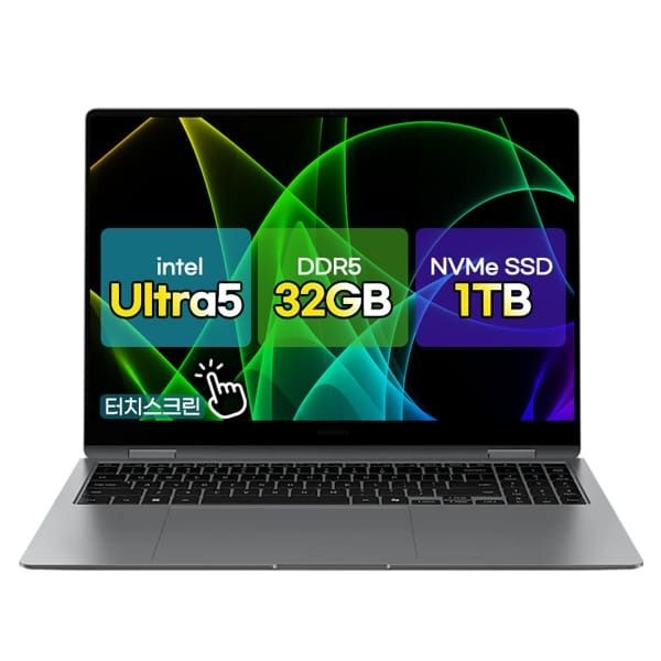 삼성전자 (현대Hmall) 갤럭시북5 프로 NT960XHZ-AD52G_T1 터치화면 울트라5 32G/1TB 인텔Arc130V AI i5 노트북