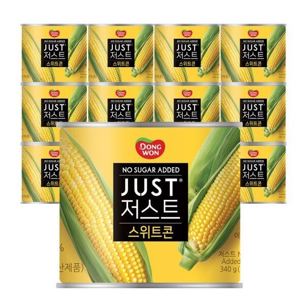 동원 저스트 노슈가 스위트콘 340g x12개