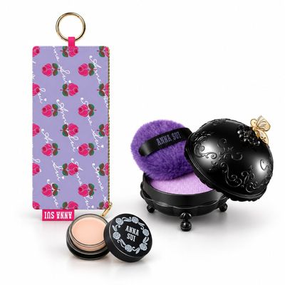 [限定/単独]ルースフェイスパウダーjar（+ローズキーリングミニポーチ＆ミニジェルプディング）