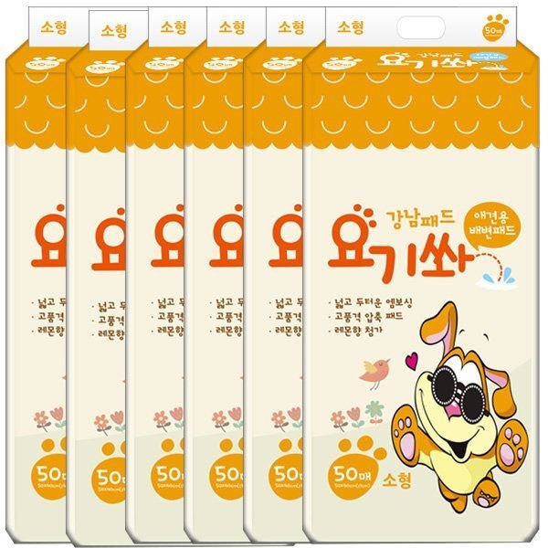 애견 배변패드 강남패드 요기쏴 소형 300매(50매X6)