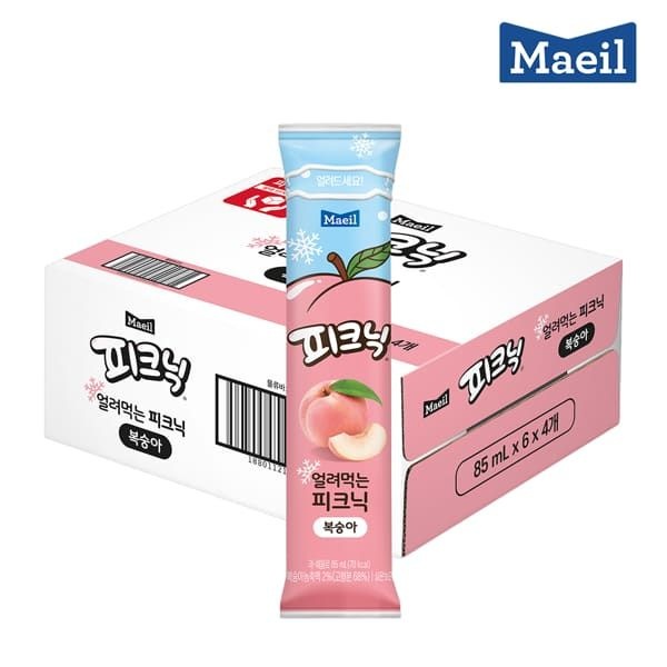 (현대Hmall) 매일 얼려먹는 피크닉 복숭아 85ml 24팩