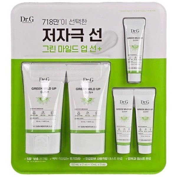 <b>닥터지</b> <b>닥터지</b> 그린 마일드 업 선 플러스 <b>선크림</b> 50ml x 2개 + 10ml x 3개 코스트코