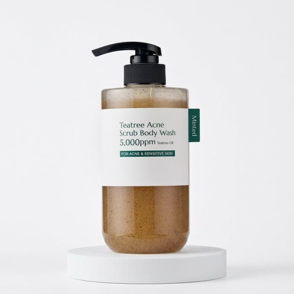 MINTED 티트리 아크네 스크럽 바디워시 500ml
