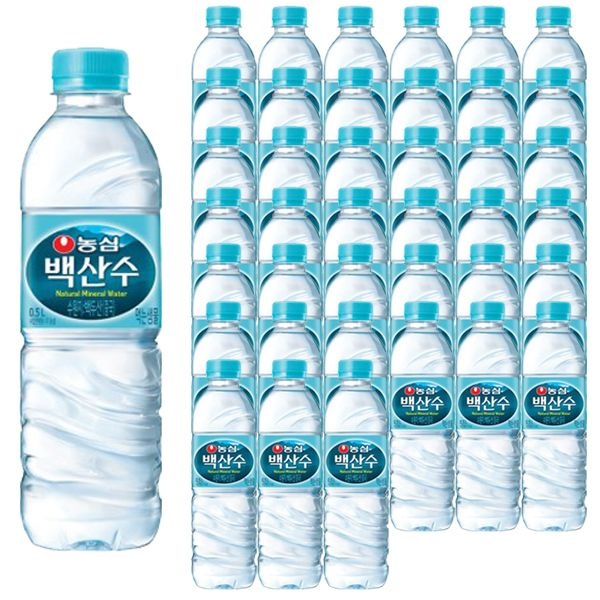 백산수 농심 백산수 생수 500ml 40개