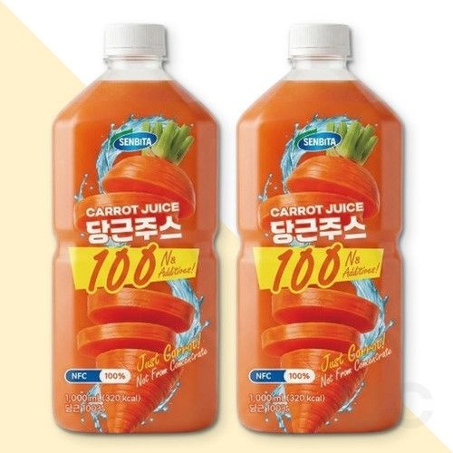 [페이지 내 별도 표기]센비타 당근주스 100 착즙 착즙주스 아침식사대용  2개