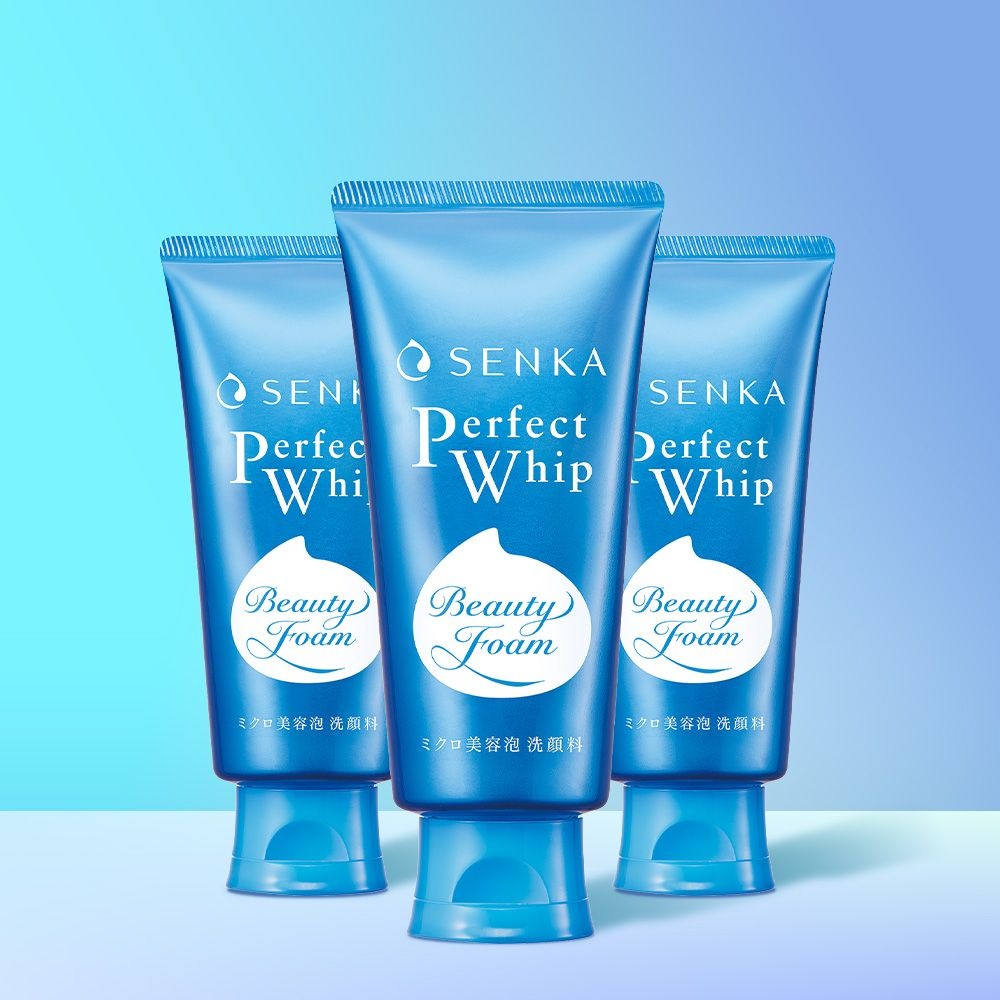 <b>센카</b> <b>센카</b> NEW <b>퍼펙트</b> <b>휩</b> 폼클렌징 페이셜 워시 120g, 3개