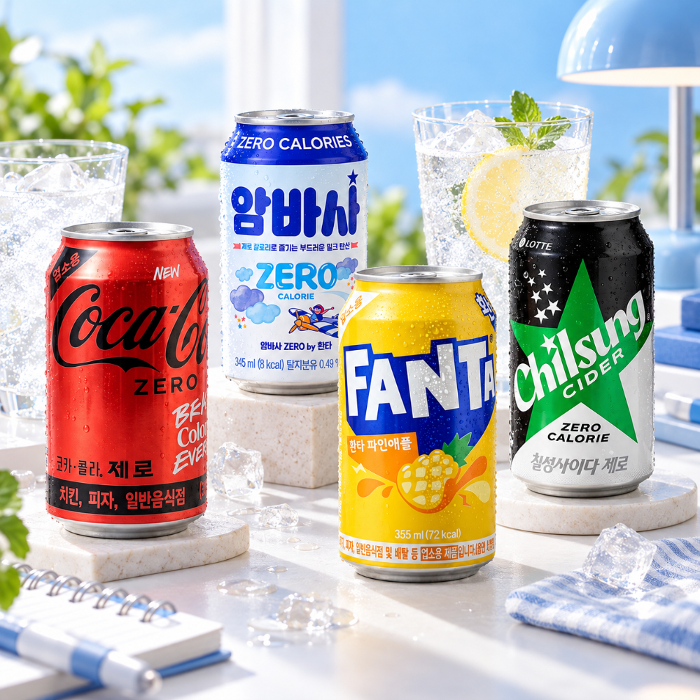 코카-콜라음료(주) 탄산음료 뚱캔세트(코카콜라<b>제로</b>+환타파인일반+암바사<b>제로</b>+<b>칠성</b><b>사이다</b><b>제로</b>) 각 6캔씩 총 24캔