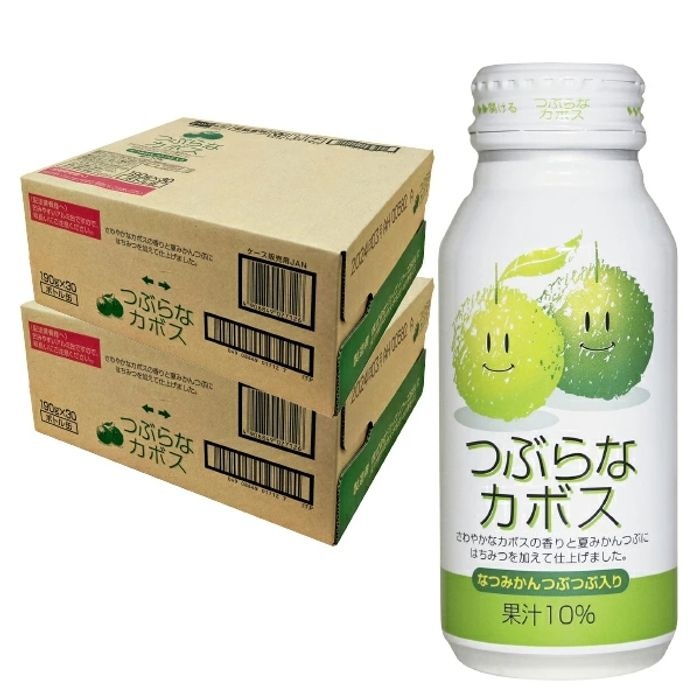 일본 JA 푸드 오이타 츠부라나 카보스 주스 190g x 60병 세트