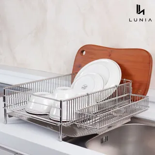 루니아 올스텐 1단 식기건조대 스테인리스 싱크건조대 그릇정리 물빠짐
