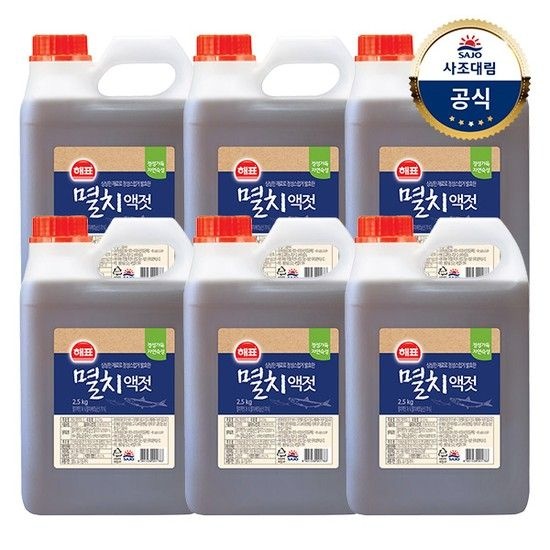 멸치액젓 2.5kg 6개