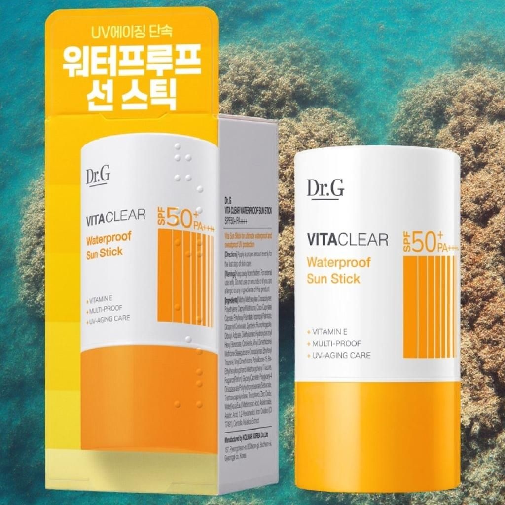 제조사미기재 <b>닥터지</b> <b>선크림</b> 비타 클리어 워터프루프 선 스틱 SPF50+ PA++++ 21g 1개