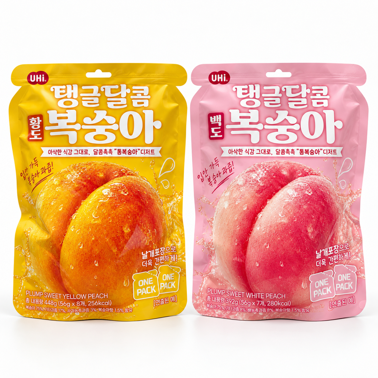 탱글달콤 백도/황도 복숭아 (7개/8개입) 간편하게 즐기는 과일간식
