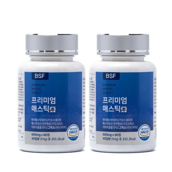 BSF 프리미엄 매스틱정 600mg x 90정 2병