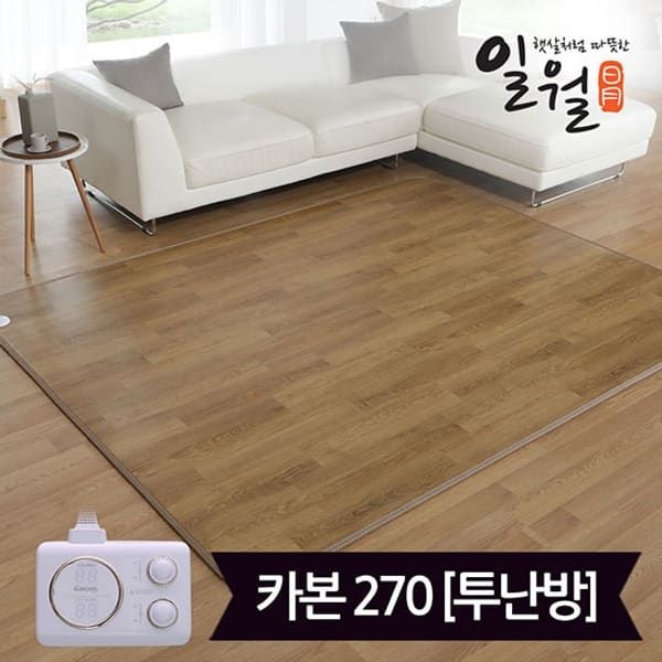 (현대Hmall) 일월 카본마루 카페트매트 특대형 183x270