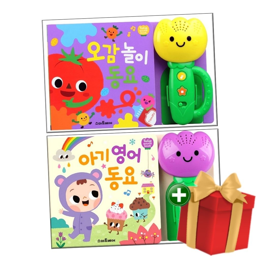 스마트베어 스마트베어 [계절]<b>튤립</b> <b>사운드</b><b>북</b> 오감 놀이 동요 +아기 영어 동요+랜덤선물