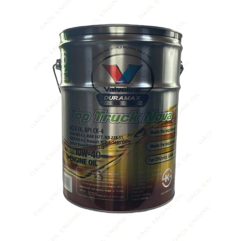 발보린 듀라맥스 탑 트럭 노바 10W40 20L, PAO, 대형디젤용