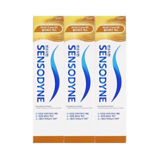 <b>센소다인</b> <b>멀티</b><b>케어</b> EX 민감성 치약 100g x3