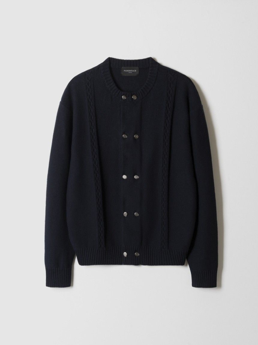 포커페이스 BELLO CARDIGAN DARK NAVY