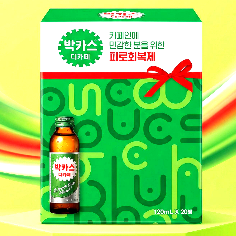 <b>박카스</b> <b>박카스</b> 선물용 디카페인 20병 드링크 <b>D</b>카페인 약국 한박스 바카스 카페인