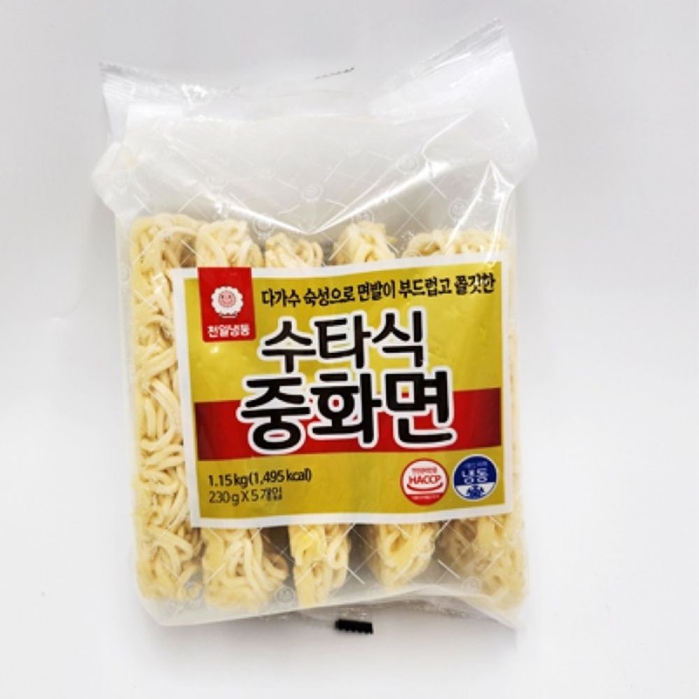 VDF 천일 수타식<b>중화</b><b>면</b>230gX5개 간편,면류,면발