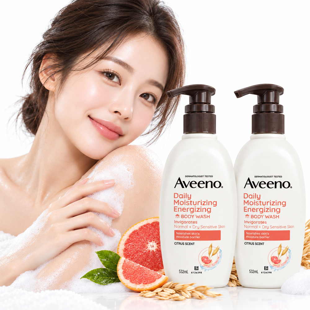 아비노 향좋은 아비노 고보습 민감피부 저자극 바디워시 에너자이징(자몽향), 532ml, 2개