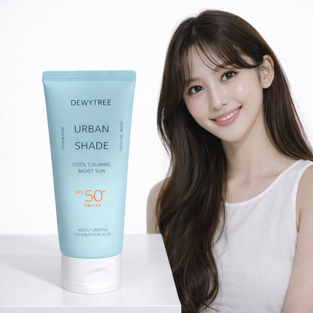 듀이트리 어반 쉐이드 쿨 카밍 수분 선 150ml SPF50+ PA++++ 대용량 자외선차단제 촉촉한 선크림 쿨링 선케어
