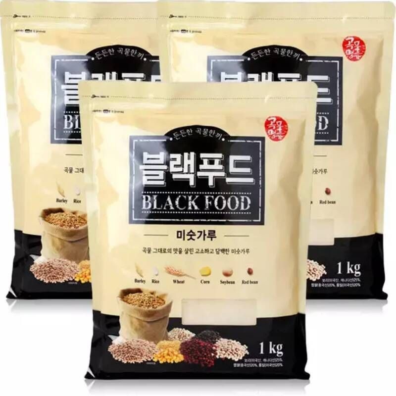 곡물명가 블랙푸드 미숫가루 1kg x 3봉