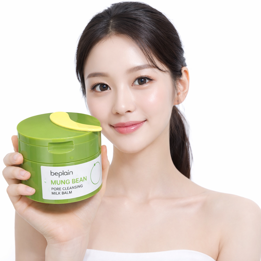 비플레인 녹두 모공 클렌징 밀크 밤 100ml, 1개