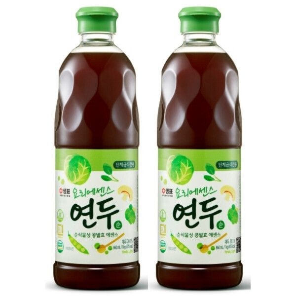샘표 연두순 860ml X 2개 업소용 대용량 연두