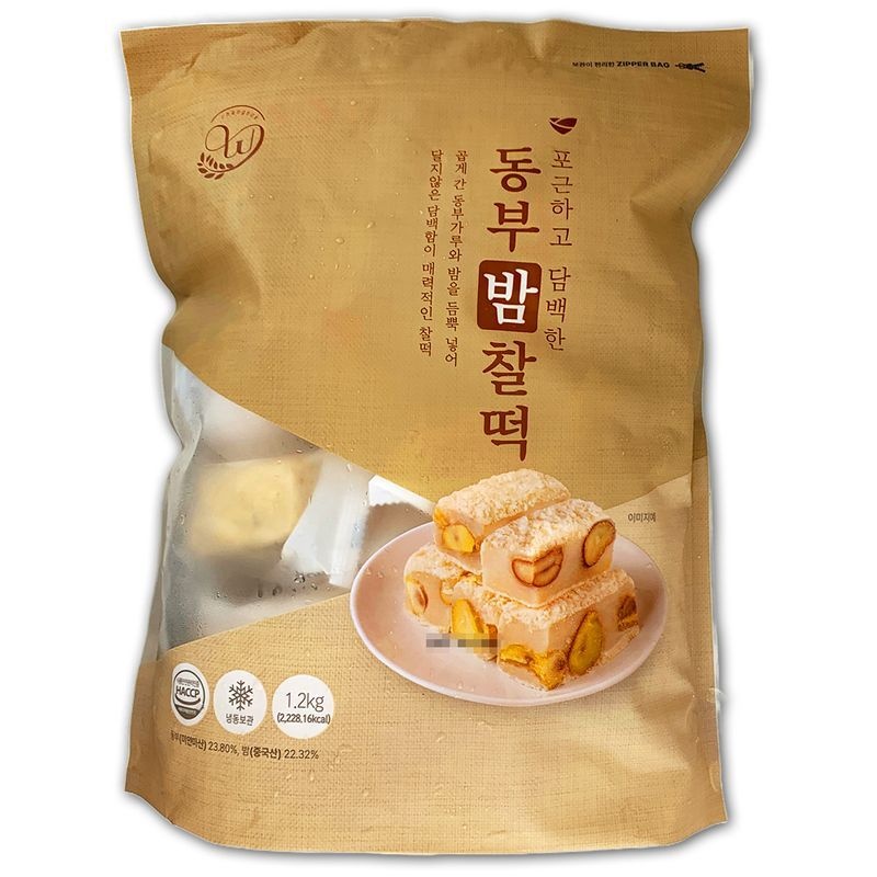 [(주)예다손 나주공장]코스트코 창억떡 포근하고 담백한 동부 밤 찰떡 1.2kg